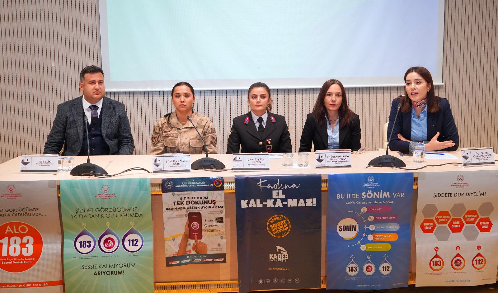 Üniversitemizde “Kadına Yönelik Şiddetle Mücadele” Paneli